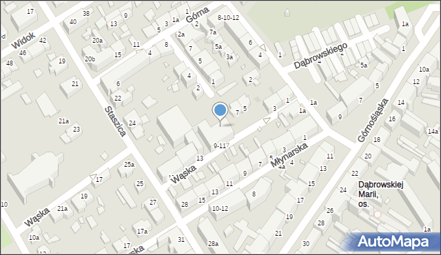 Kalisz, Wąska, 9, mapa Kalisza