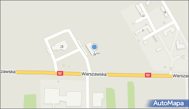 Kałuszyn, Warszawska, 2e, mapa Kałuszyn