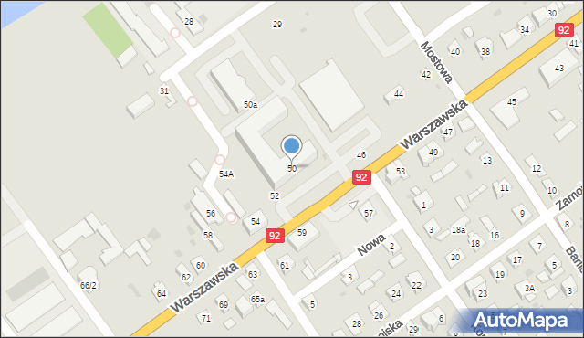 Kałuszyn, Warszawska, 50, mapa Kałuszyn