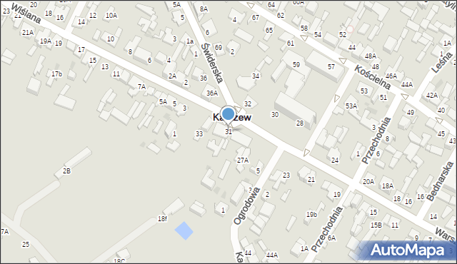 Karczew, Warszawska, 31, mapa Karczew