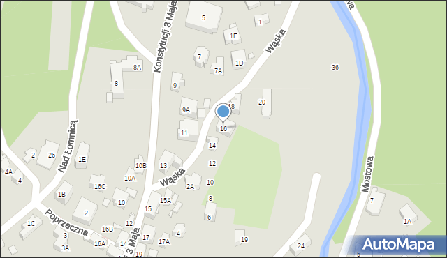 Karpacz, Wąska, 16, mapa Karpacz