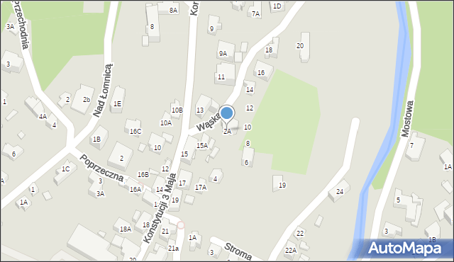 Karpacz, Wąska, 2A, mapa Karpacz