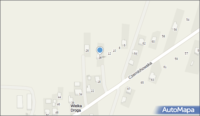 Kaszów, Wadowicka, 16, mapa Kaszów