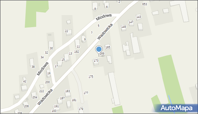 Kaszów, Wadowicka, 171, mapa Kaszów