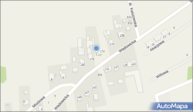 Kaszów, Wadowicka, 176, mapa Kaszów