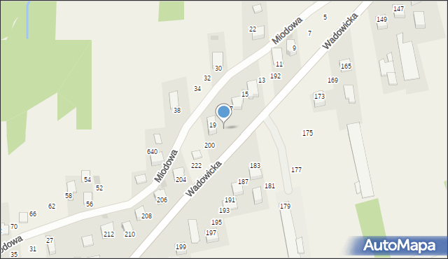 Kaszów, Wadowicka, 198, mapa Kaszów