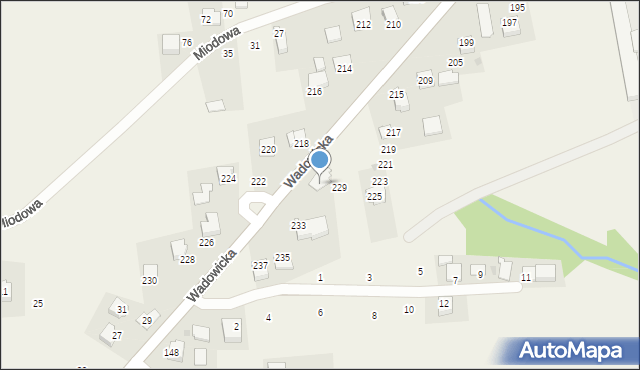 Kaszów, Wadowicka, 231, mapa Kaszów