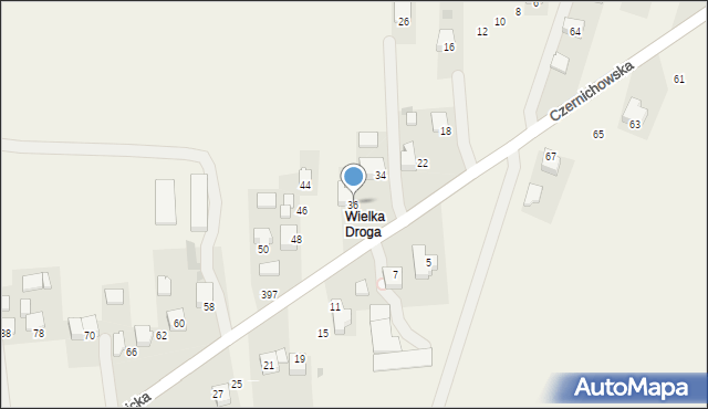 Kaszów, Wadowicka, 36, mapa Kaszów