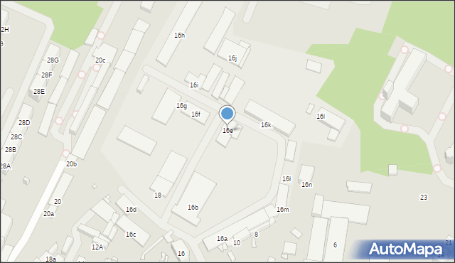 Katowice, Wandy, 16e, mapa Katowic