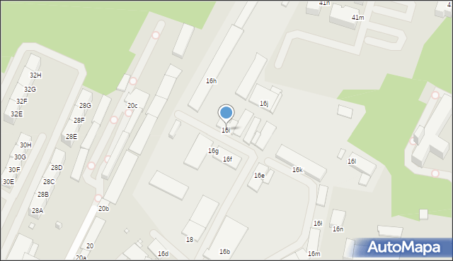 Katowice, Wandy, 16i, mapa Katowic