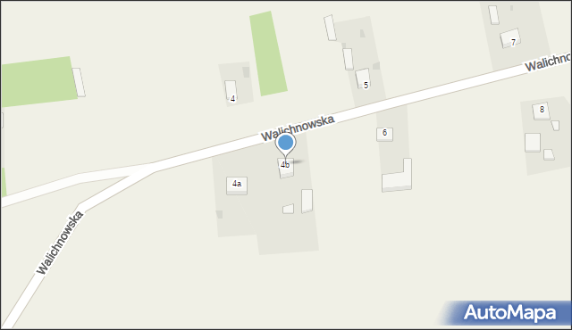 Kąty Walichnowskie, Walichnowska, 4b, mapa Kąty Walichnowskie