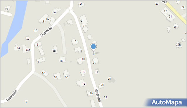 Kędzierzyn-Koźle, Wałowa, 7, mapa Kędzierzyna-Koźle