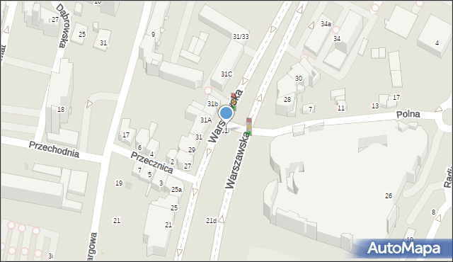 Kielce, Warszawska, 31i, mapa Kielc