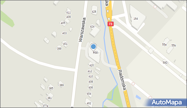 Kielce, Warszawska, 433, mapa Kielc