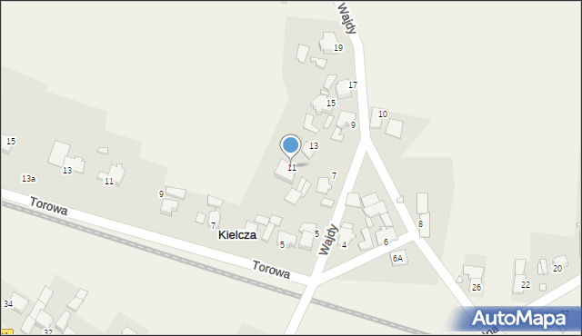 Kielcza, Wajdy, ks., 11, mapa Kielcza