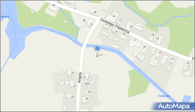 Kielcza, Wajdy, ks., 22, mapa Kielcza