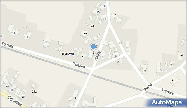 Kielcza, Wajdy, ks., 5, mapa Kielcza