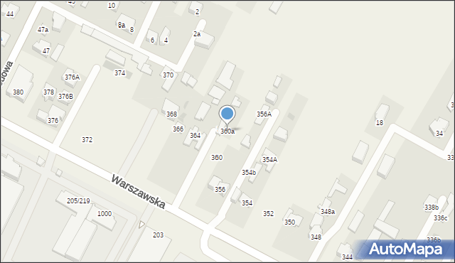 Kiełpin, Warszawska, 360a, mapa Kiełpin