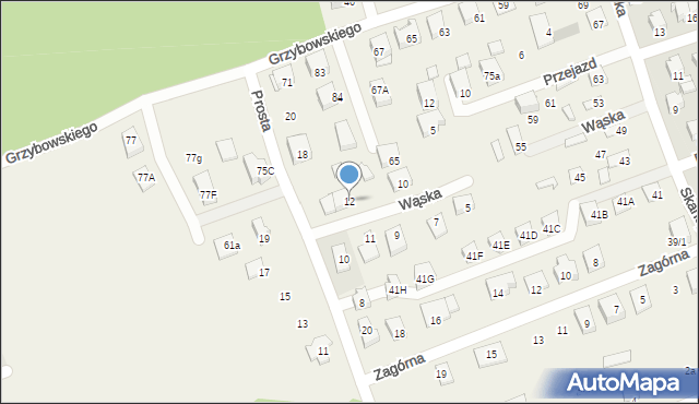 Klepacze, Wąska, 12, mapa Klepacze