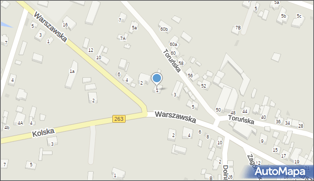 Kłodawa, Warszawska, 1, mapa Kłodawa