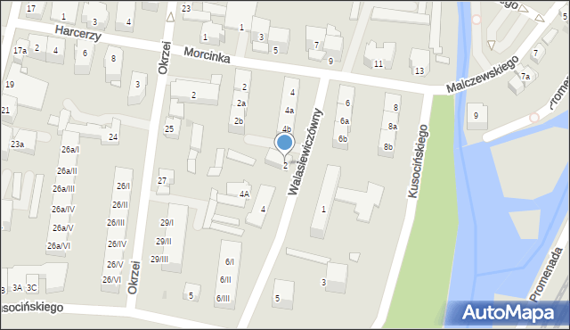 Kłodzko, Walasiewiczówny Stanisławy, 2, mapa Kłodzka