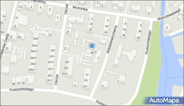 Kłodzko, Walasiewiczówny Stanisławy, 4A, mapa Kłodzka