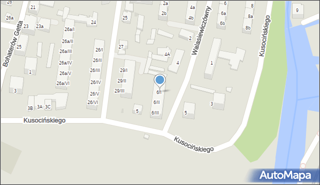 Kłodzko, Walasiewiczówny Stanisławy, 6/I, mapa Kłodzka