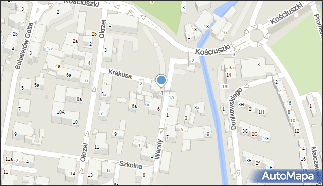 Kłodzko, Wandy, 4, mapa Kłodzka