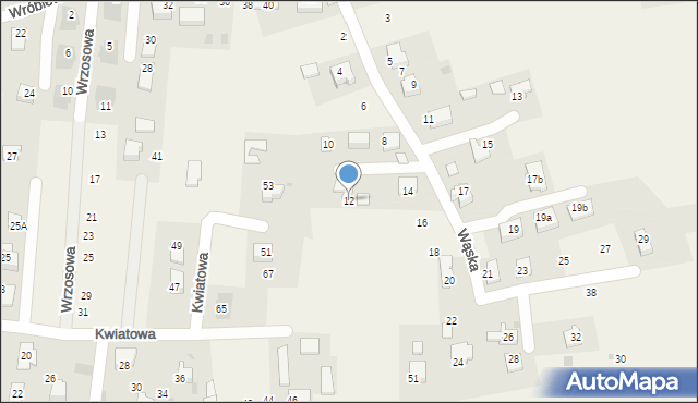 Kobiór, Wąska, 12, mapa Kobiór