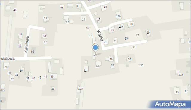 Kobiór, Wąska, 22, mapa Kobiór