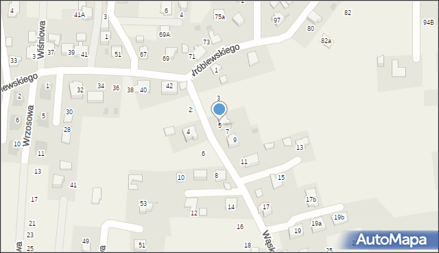 Kobiór, Wąska, 5, mapa Kobiór