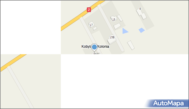 Kobylany, Warszawska, 19, mapa Kobylany