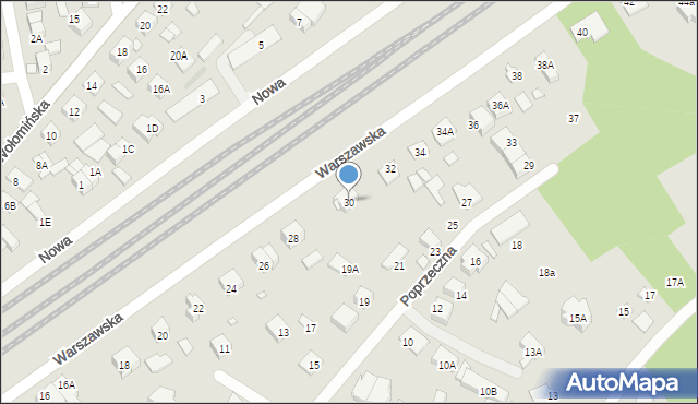 Kobyłka, Warszawska, 30, mapa Kobyłka