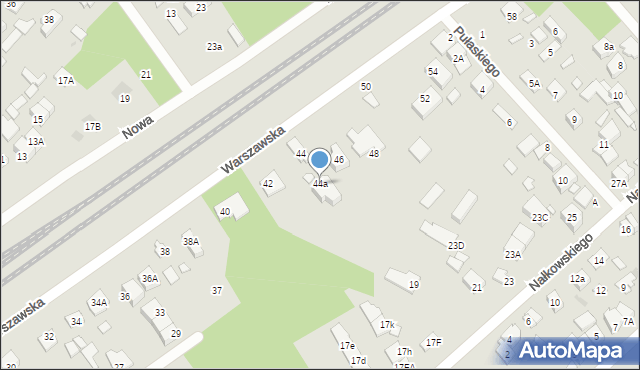 Kobyłka, Warszawska, 44a, mapa Kobyłka