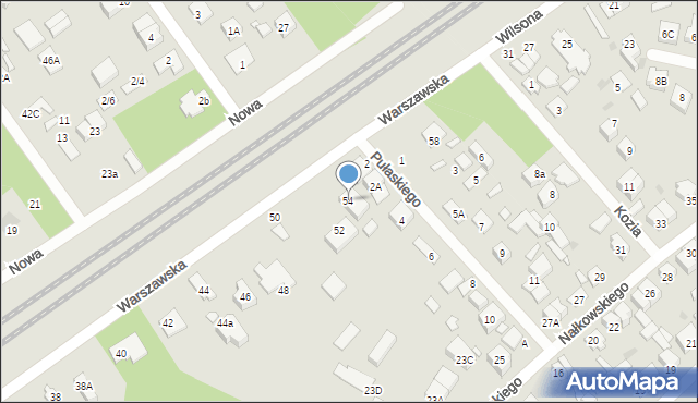 Kobyłka, Warszawska, 54, mapa Kobyłka