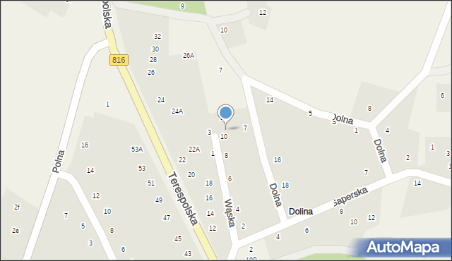 Kodeń, Wąska, 5, mapa Kodeń