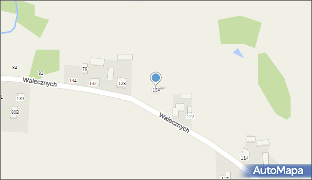 Kołaków, Walecznych, 124, mapa Kołaków