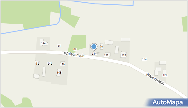 Kołaków, Walecznych, 134, mapa Kołaków