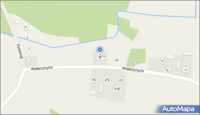 Kołaków, Walecznych, 144, mapa Kołaków