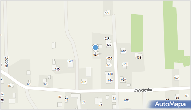 Kołaków, Walecznych, 74, mapa Kołaków