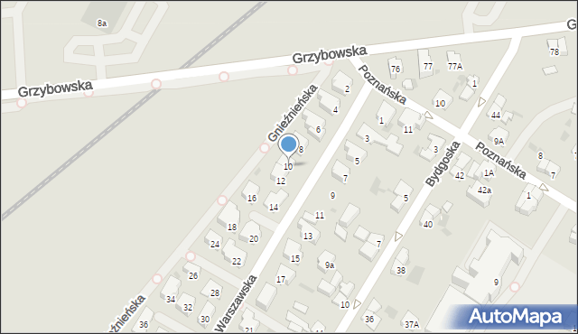 Kołobrzeg, Warszawska, 10, mapa Kołobrzegu