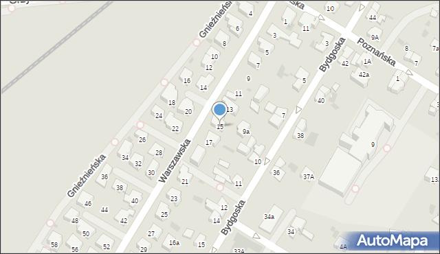 Kołobrzeg, Warszawska, 15, mapa Kołobrzegu