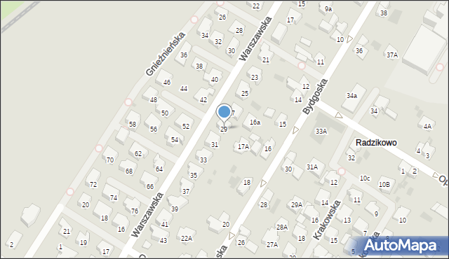 Kołobrzeg, Warszawska, 29, mapa Kołobrzegu