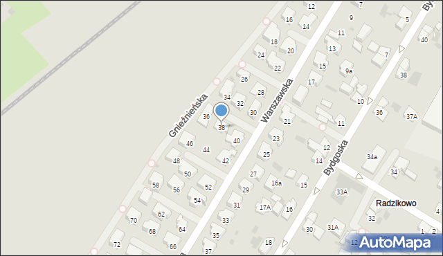 Kołobrzeg, Warszawska, 38, mapa Kołobrzegu