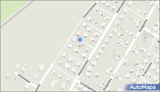 Kołobrzeg, Warszawska, 62, mapa Kołobrzegu