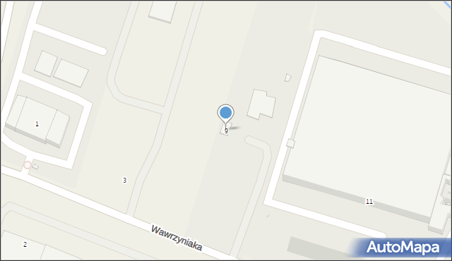 Komorniki, Wawrzyniaka Piotra, ks., 9, mapa Komorniki