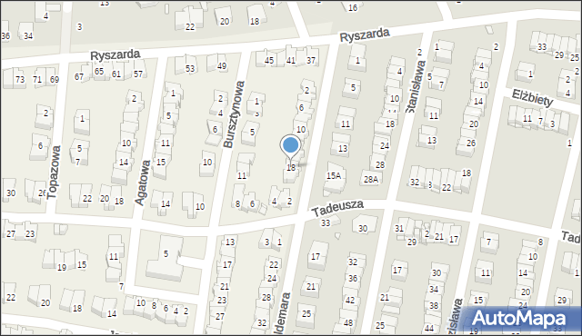 Komorów, Waldemara, 18, mapa Komorów