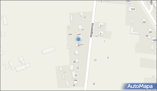 Konin, Wapienna, 16, mapa Konina