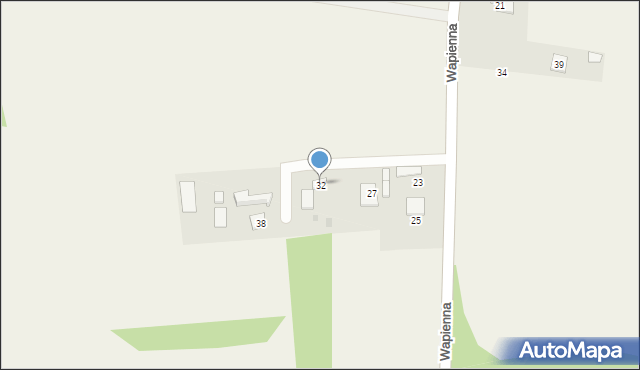 Konin, Wapienna, 32, mapa Konina