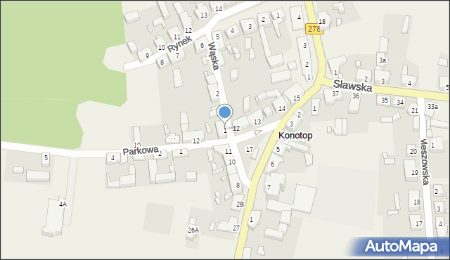 Konotop, Wąska, 1, mapa Konotop